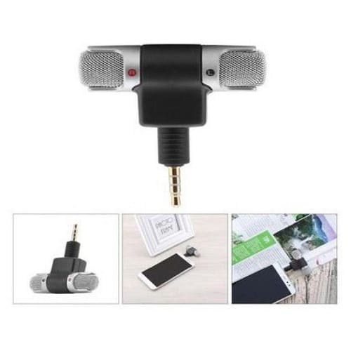 3.5mm Condenser Microphone Mini Audio Mic For Skype Phone Laptop PC