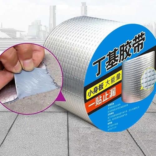 General Fresh Aluminum Foil Butyl Waterproof Repair + Fix Leakages Tape -10cm By 5m