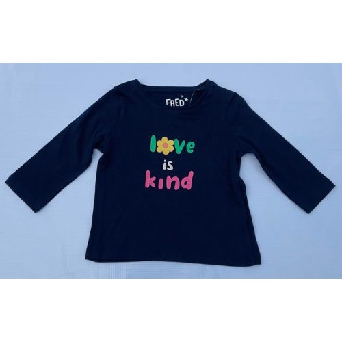 Love And Kind Long Sleeve Top - Black