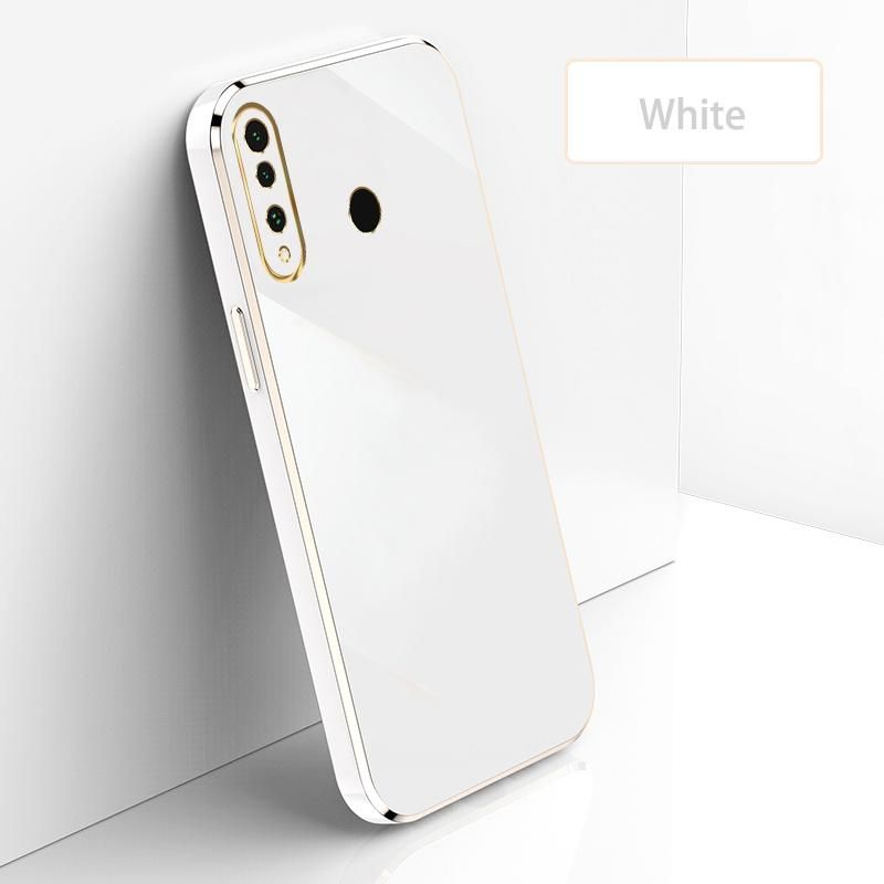 Ultra Thin Plating Phone Case for Huawei Nova 4 Lens Protection soft Phone Back Cover-White