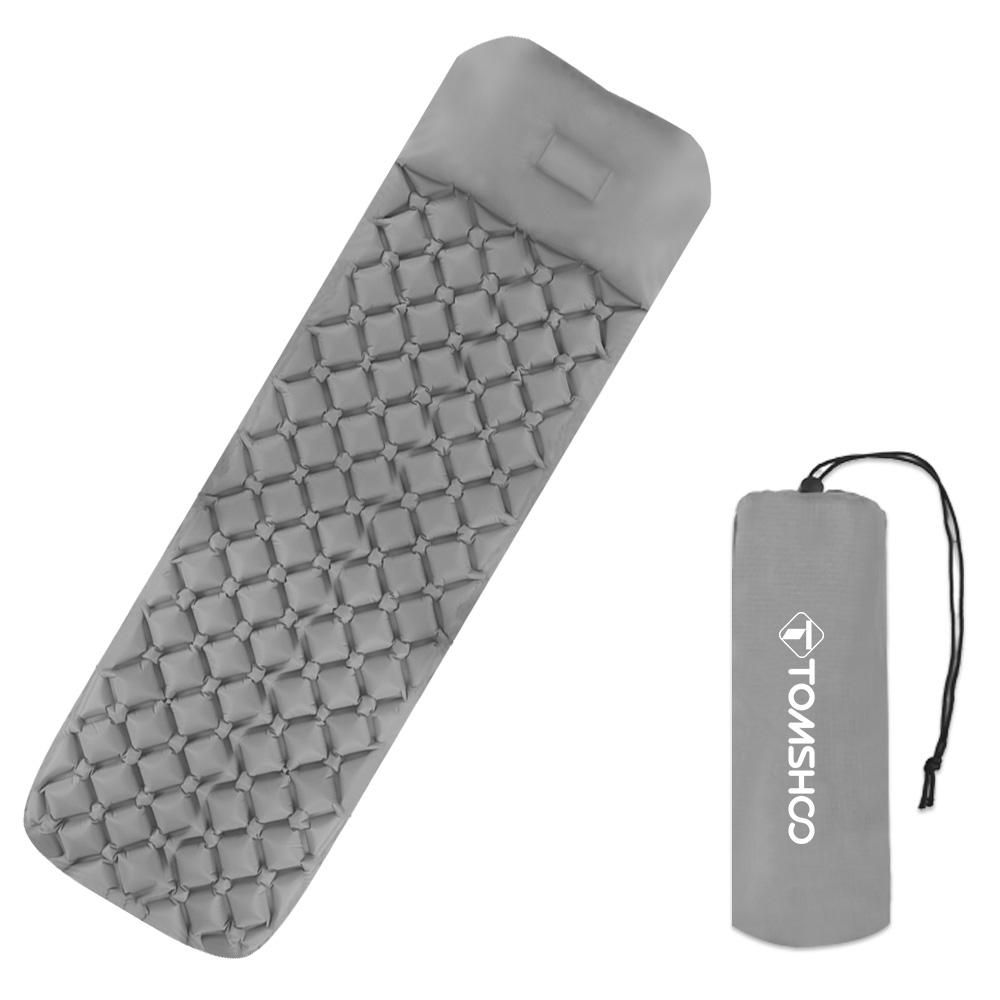 TOMSHOO Camping Sleeping Pad with Pillow Ultralight Inflatable Sleeping Mat Air Mattress for Outdoor Camping Hiking Backpacking Picnics