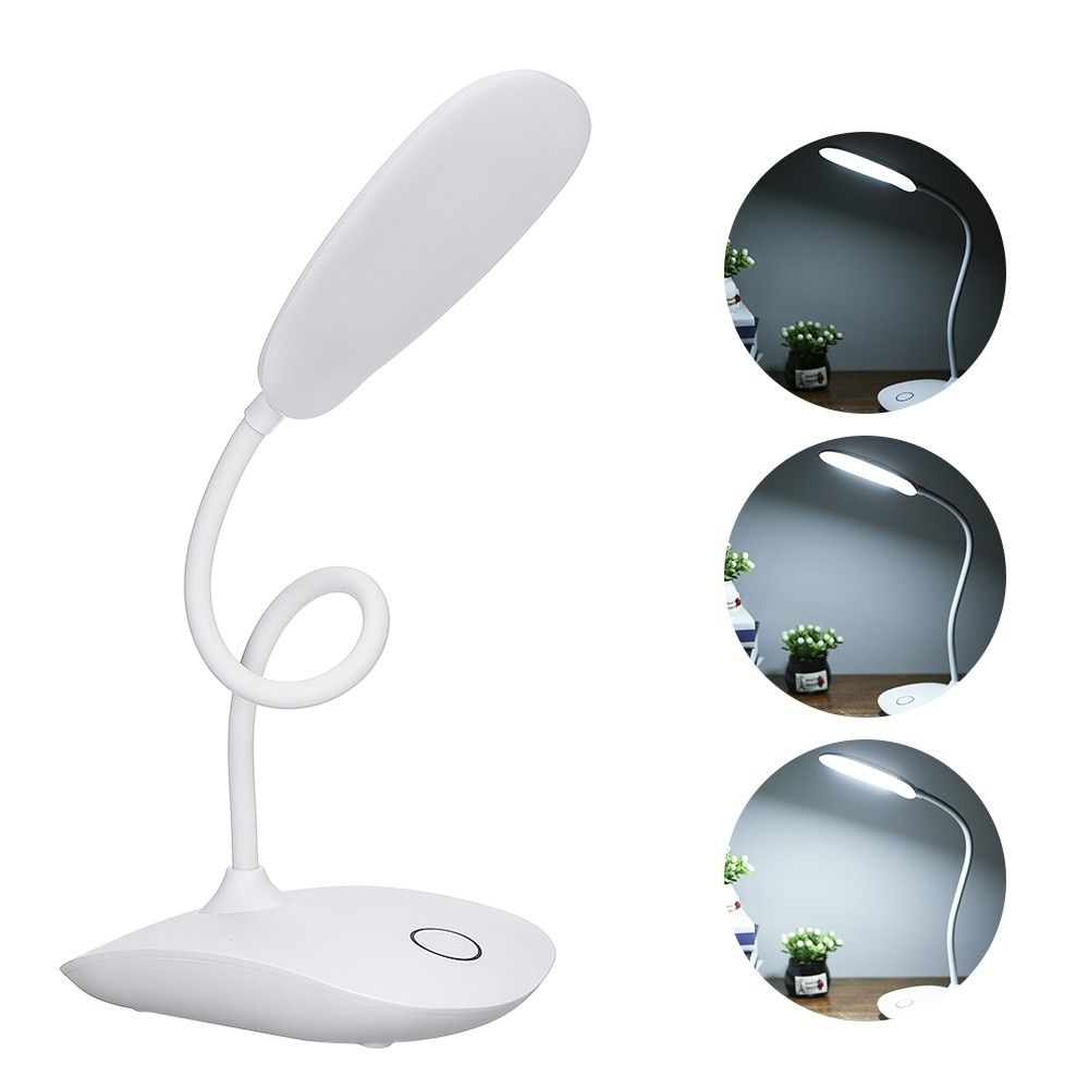 USB Rechargeable 360&deg; Rotating LEDs Desk Lamp 3 Level