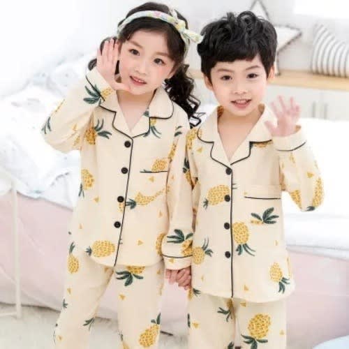 Kids Pineapple Design Pyjamas Set