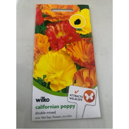 Californian Poppy-double Mix Seeds -450seeds