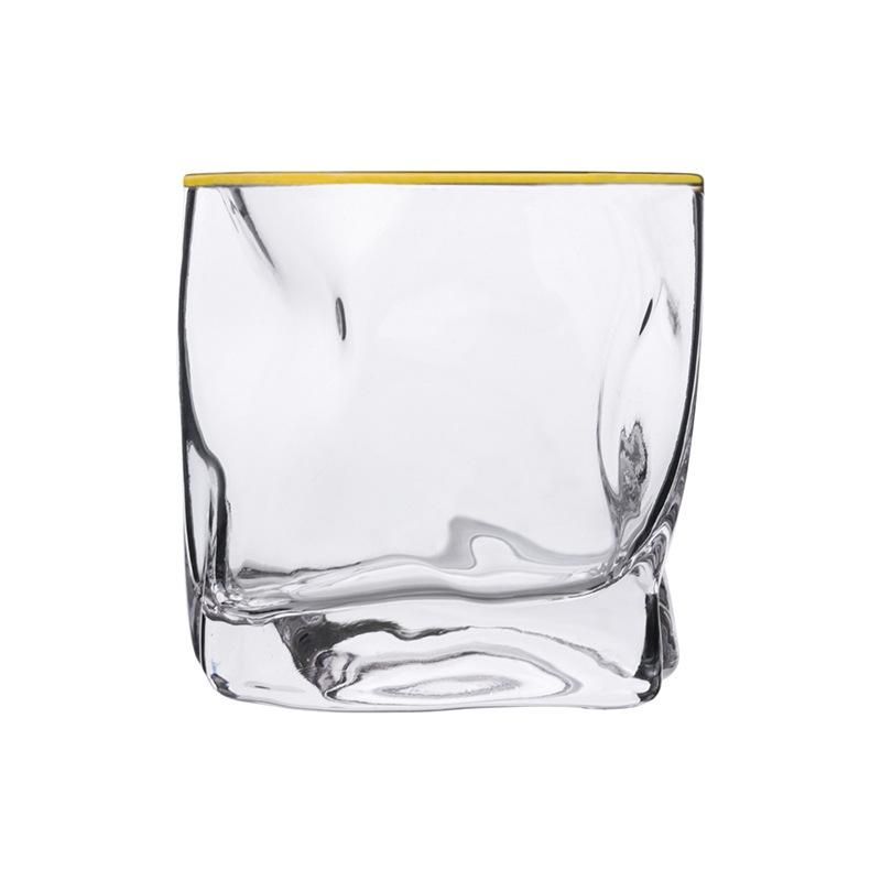 Curved Whiskey Cup Mouth Phnom Penh Glass Thick-Transparent