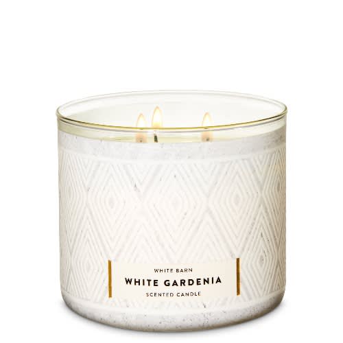 White Barn White Gardenia 3-wick Candle