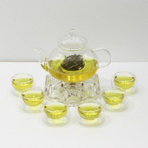 NHB Heat-resistant Glass Teapot 4-piece Gift Set
