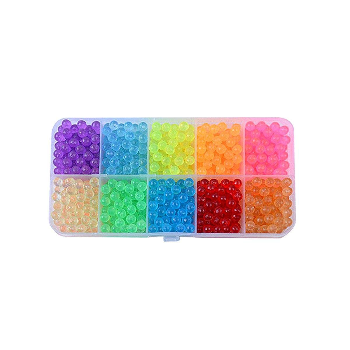 2 Case 1100+2400Pcs Diy Handmade Boy Girl Toy Magic Water Mist Magic Beads Water Sticky Beads Spell Bean Bean Magic Beads
