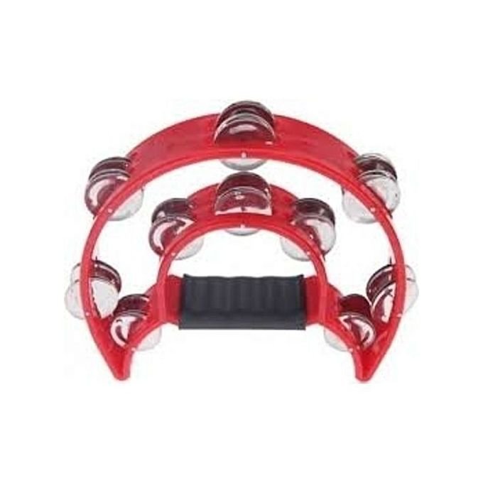 Double Layer Red Tambourine.