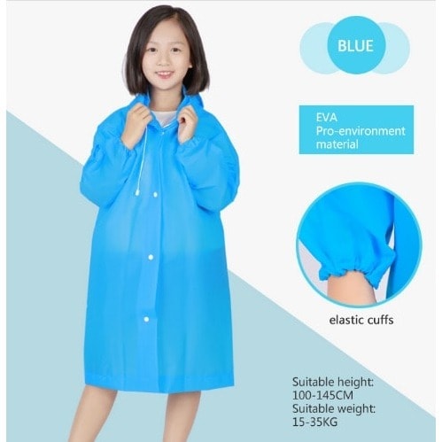 Reusable Raincoat - Blue
