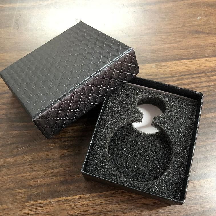 Diamond Pattern Ink Black Pocket Watch Box Exquisite Heaven and Earth Cover Pocket Watch Box DAY Gift Box Foreign trade explosion box
