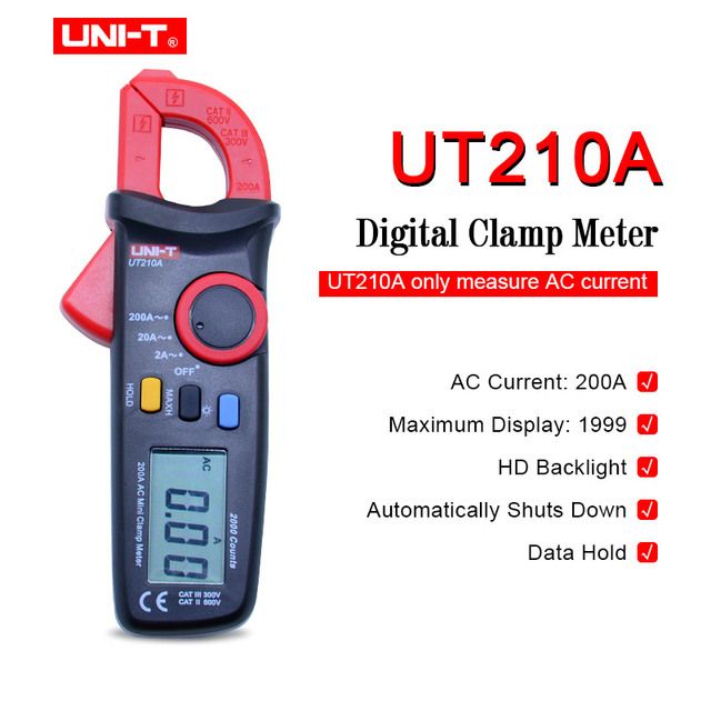 Uni-t Ut210 Series Pro Digital Ac Dc Current Clamp Meter