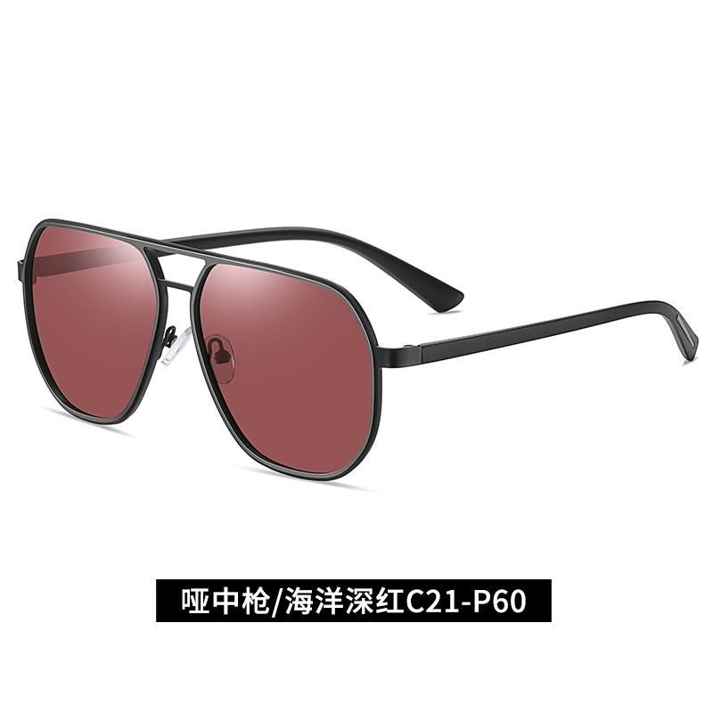 Polarized Sunglasses Metal Large Frame Sunglasses P60
