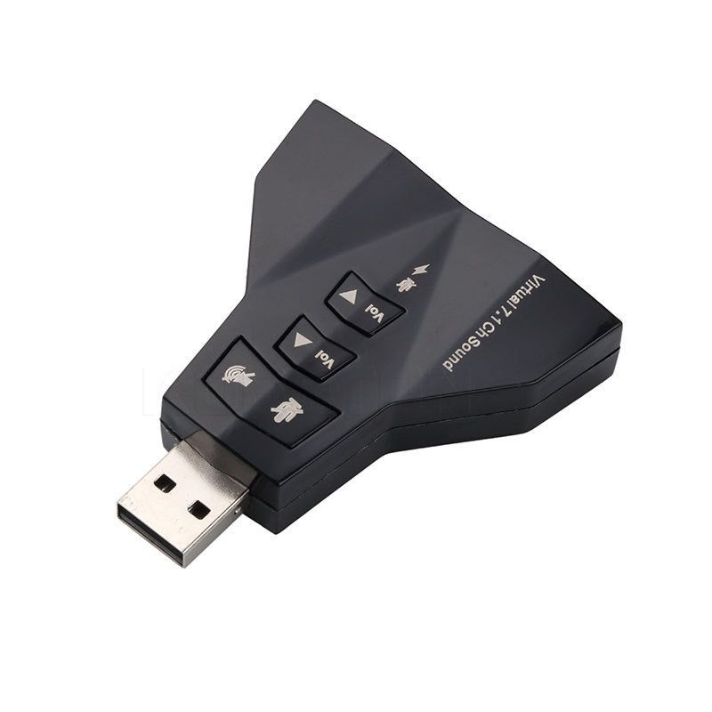 External USB Sound Card Adapter USB To 3.5mm For Laptop PC