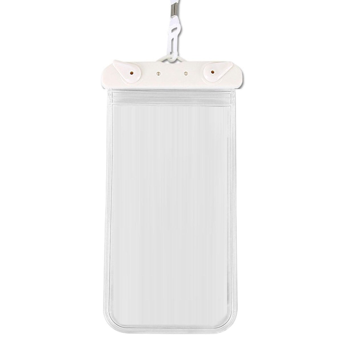 1 Set Mobile Phone Bag Beach Camping Waterproof Phone Bag White