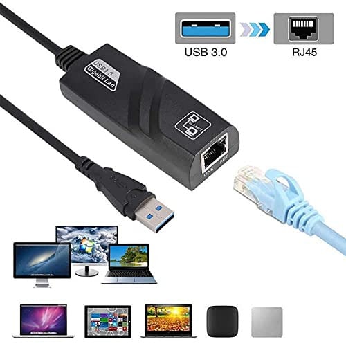 Usb 3.0 To Ethernet Adapter Network Wired Cable Gigabit Rj45 Lan Converter
