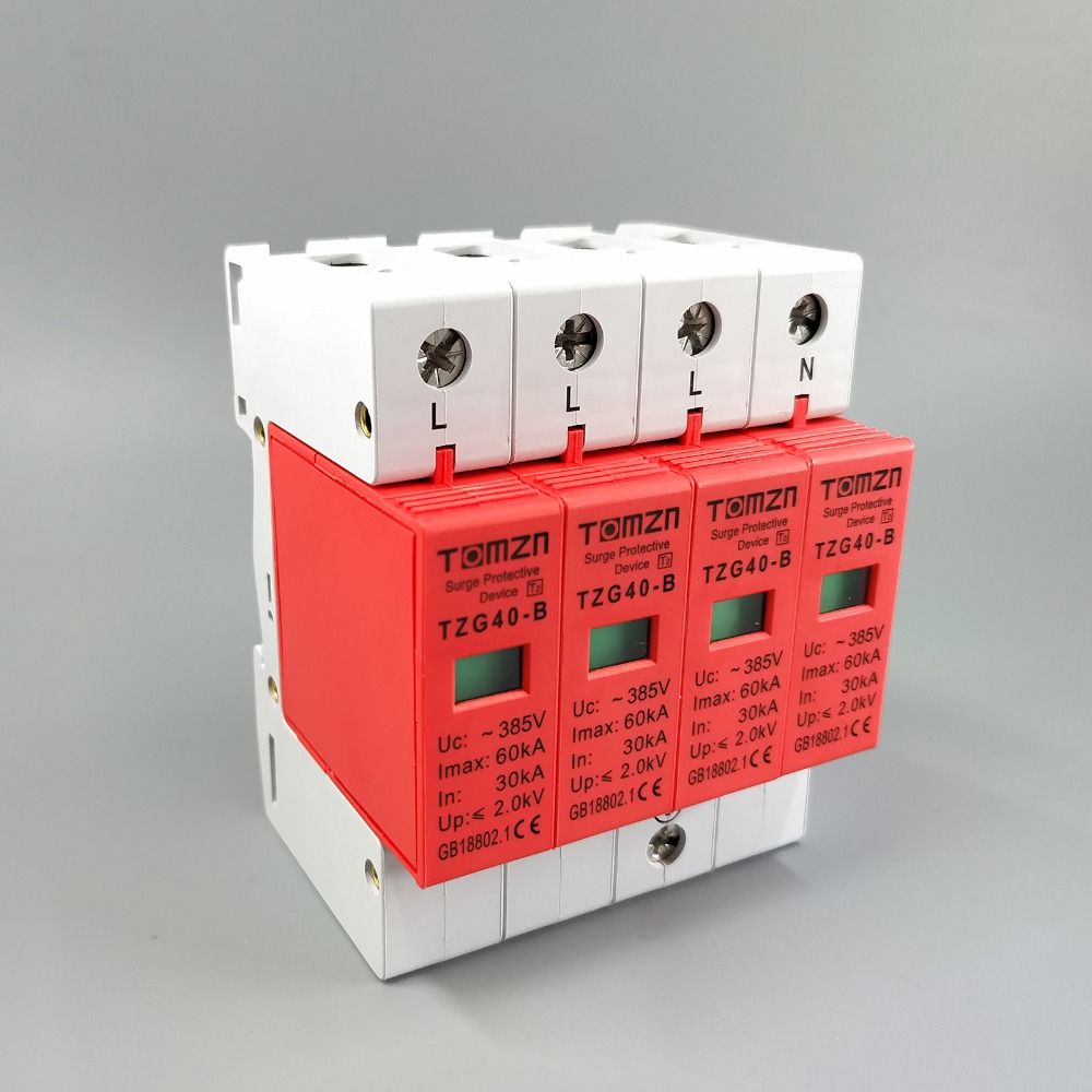 AC SPD 3P+N 30KA~60KA B ~385V House Surge Protector