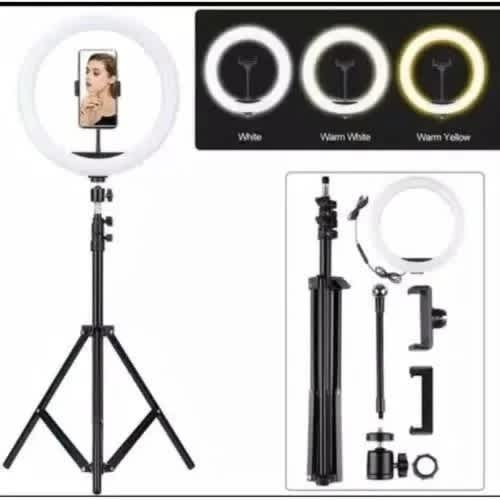 Led Ring Light With 160cm Adjustable Tripod Stand - 15"