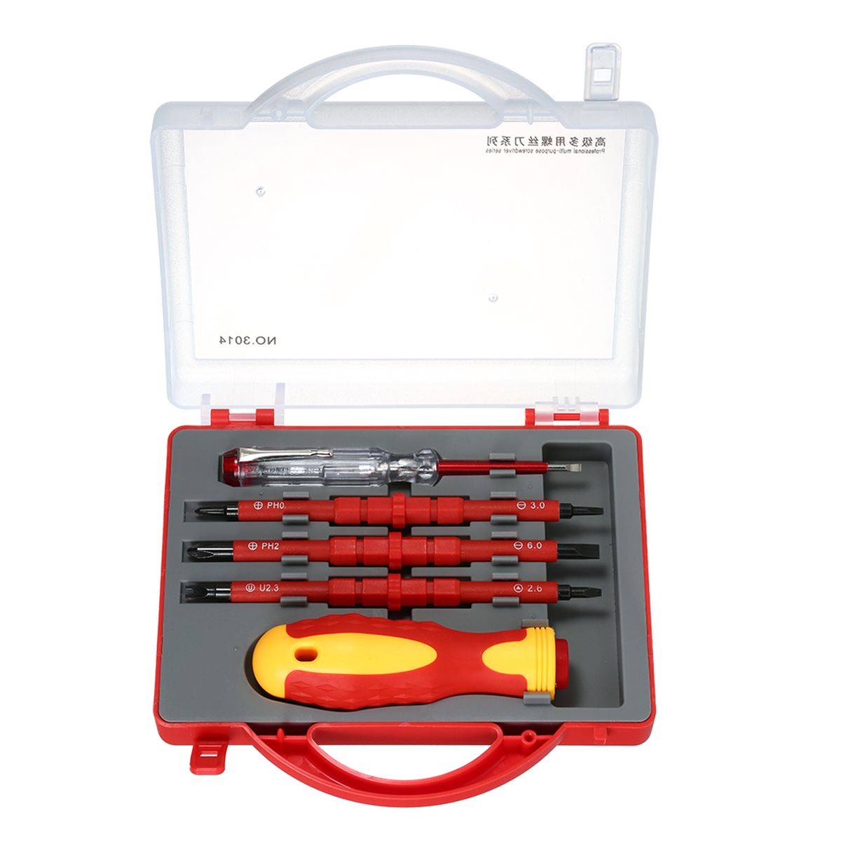 5pcs 500V Insulated Screwdrivers Set With Magnetic Slotted
