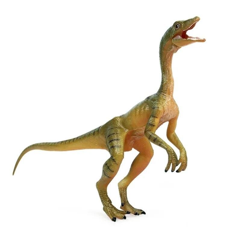 7'' Dinosaur Model Action Figure Animal Realistic Biological Compsognathus Figurine Interactive Desk Toy Cake Toppers E65D