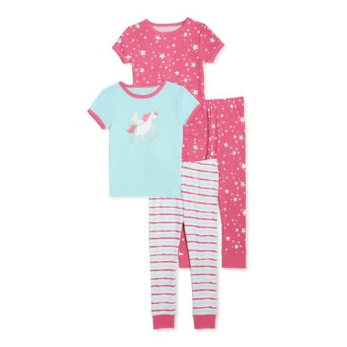 Girls Unicorn Star Pyjamas Set - Size Runs Small