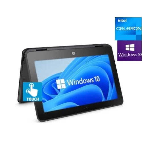 Probook 11 X360 - 11.6''-512G SSD - 4GB RAM-Intel Celeron-SSD-Windows 10 Pro-Touchscreen+Gifts - Grey