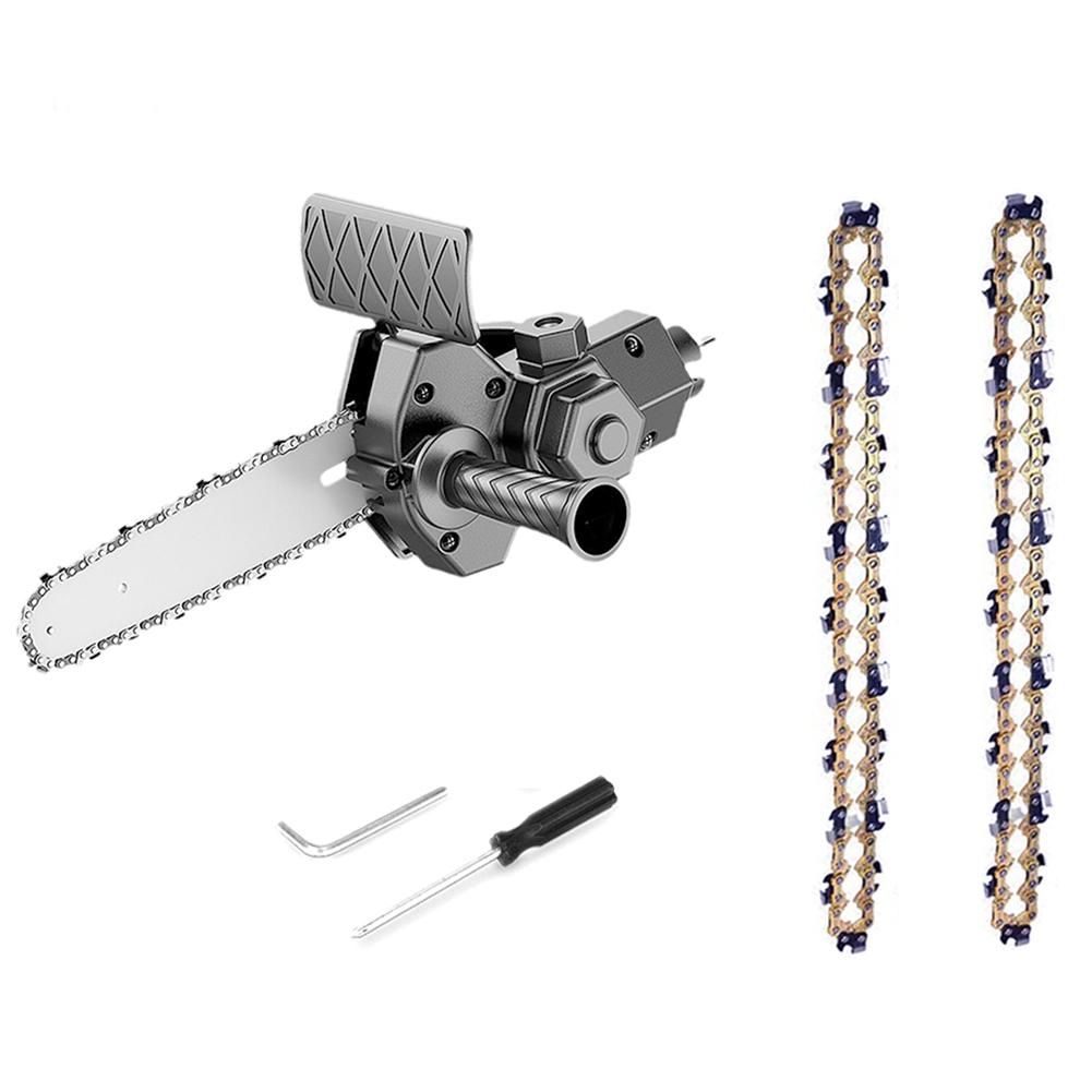 6 Inch Electric Drill Modified to Electric Chainsaw Adapter Tool Portable Conversion Head Kits Woodworking Pruning