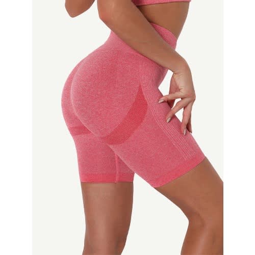 High Waist Fitness Yoga Shorts - Pink