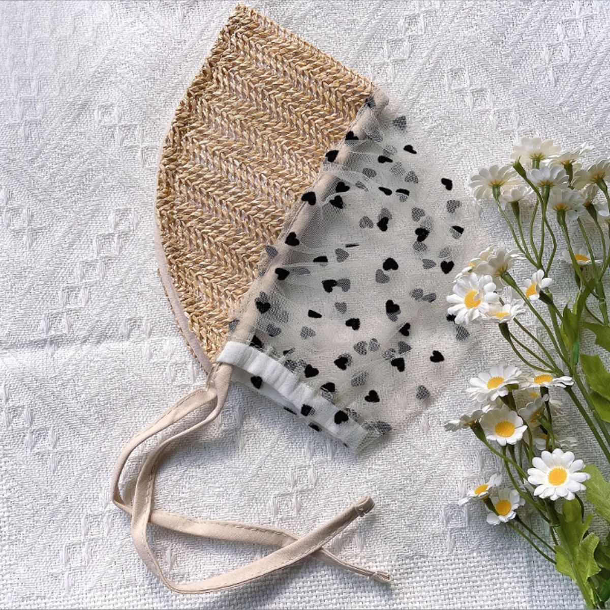 Summer Thin Small Edition Court Style Solid Hat Girls' born Sun Hat Hat