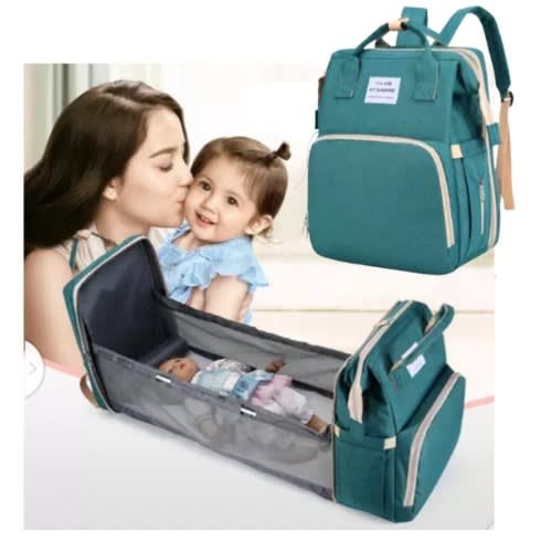 Multi-purpose Baby Diaper Bag With Bed