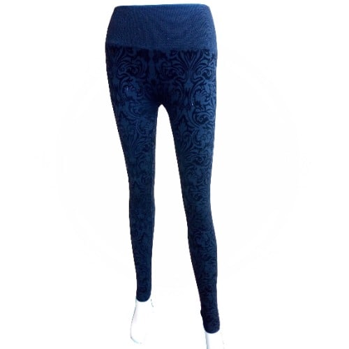 Floral Suede Jeggings