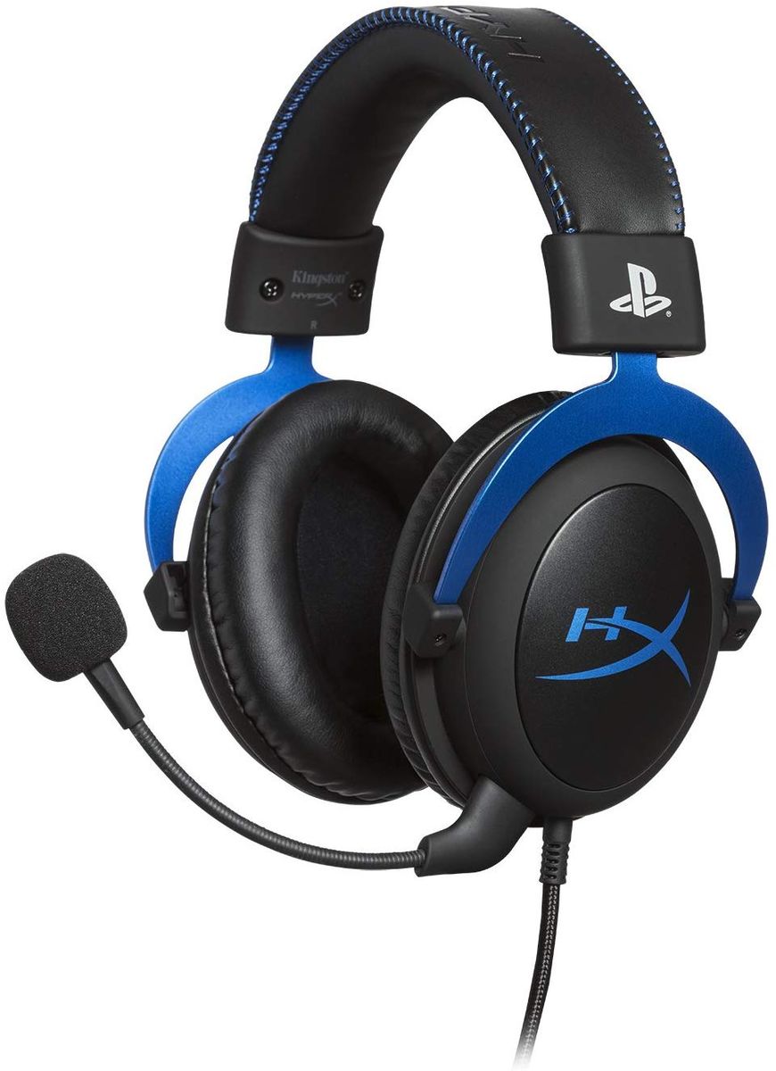 Playstation Licensed Gaming Headset For PS4 With In-Line Audio Control, Detachable Noise Cancelling Microphone
