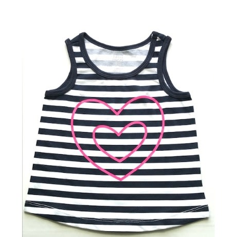 Baby Girl  Toddler Sleeveless Tank Top - Navy Blue