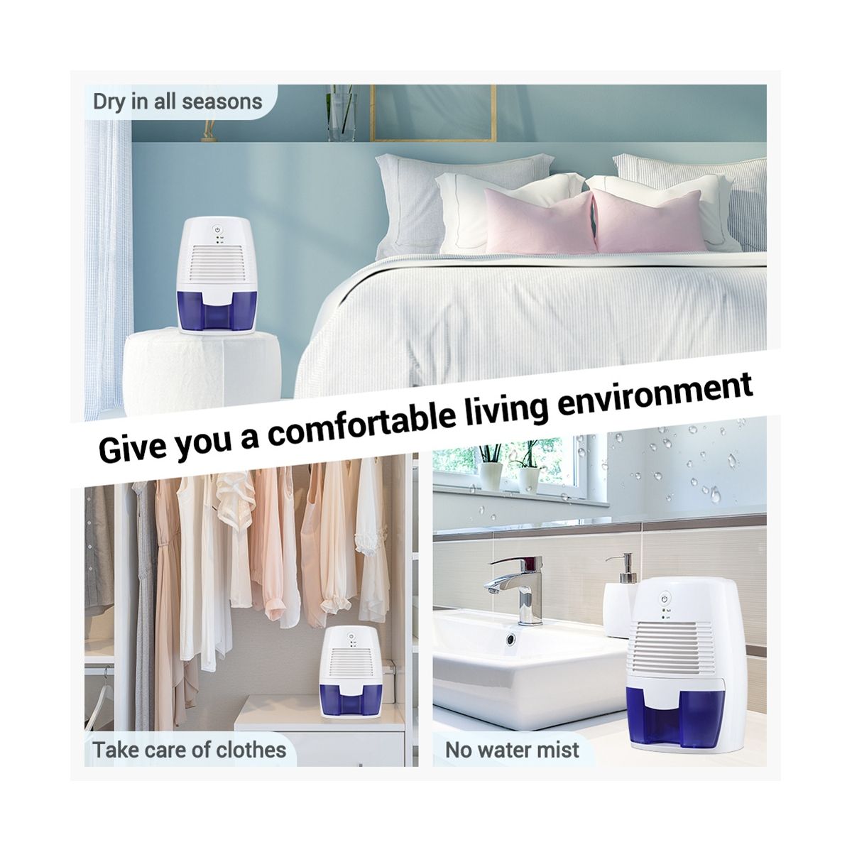 500MLPortable De Mute Moisture Absorbers Air