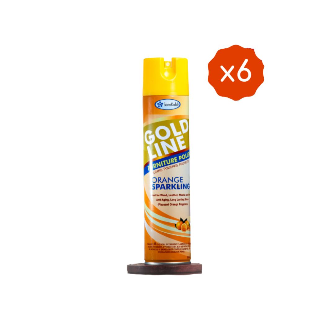 GoldLine Furniture Polish 300ml (6pcs) - Orange Sparkling