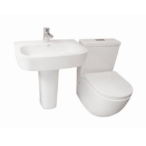 Set Of Toilet Seat & Handwash Sink