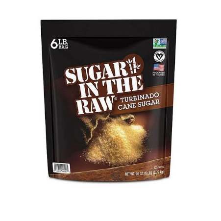 Raw Turbinado Cane Sugar- 6lbs 2.72kg