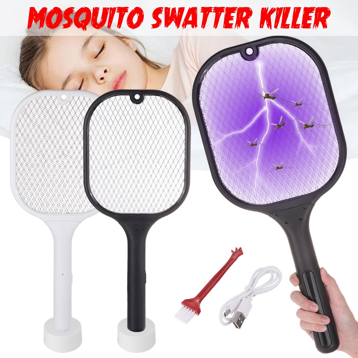 Electric Mosquito Swatter Rechargeable