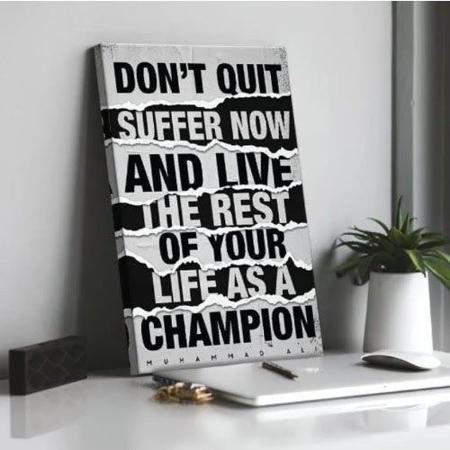 Dont Quit Motivational Canvas