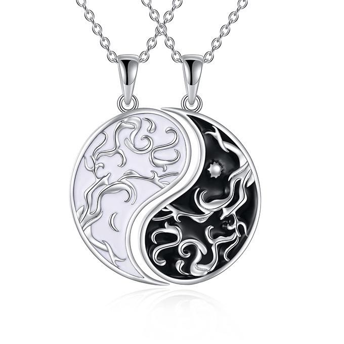 Necklace For Couples Valentines Day Gifts For Women Yin Yang Necklace Tree of Life Jewelry