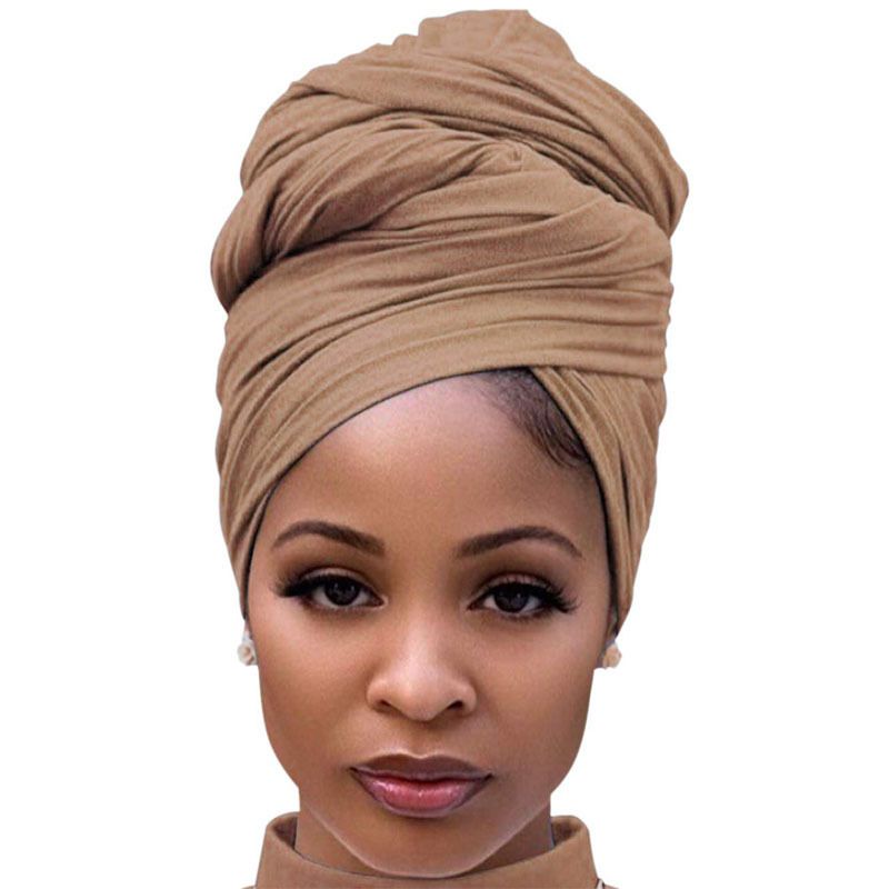 Women's Scarf Hat Head - Beige