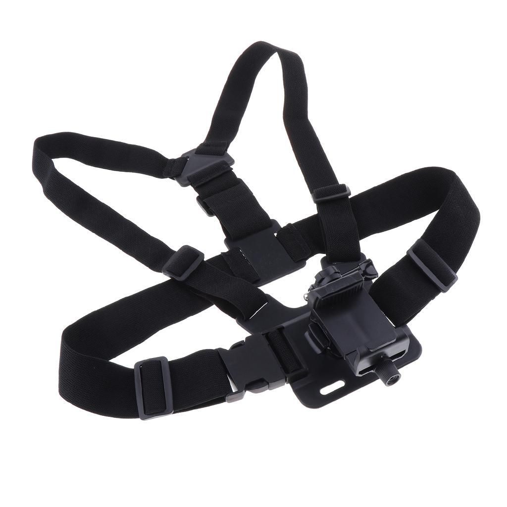 Chest Mount Harness Strap Holder With Phone Clip For Mobile Phones
