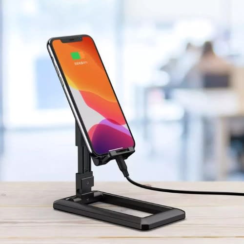Mobile Phone & Tablet Foldable Holder Stand - Black