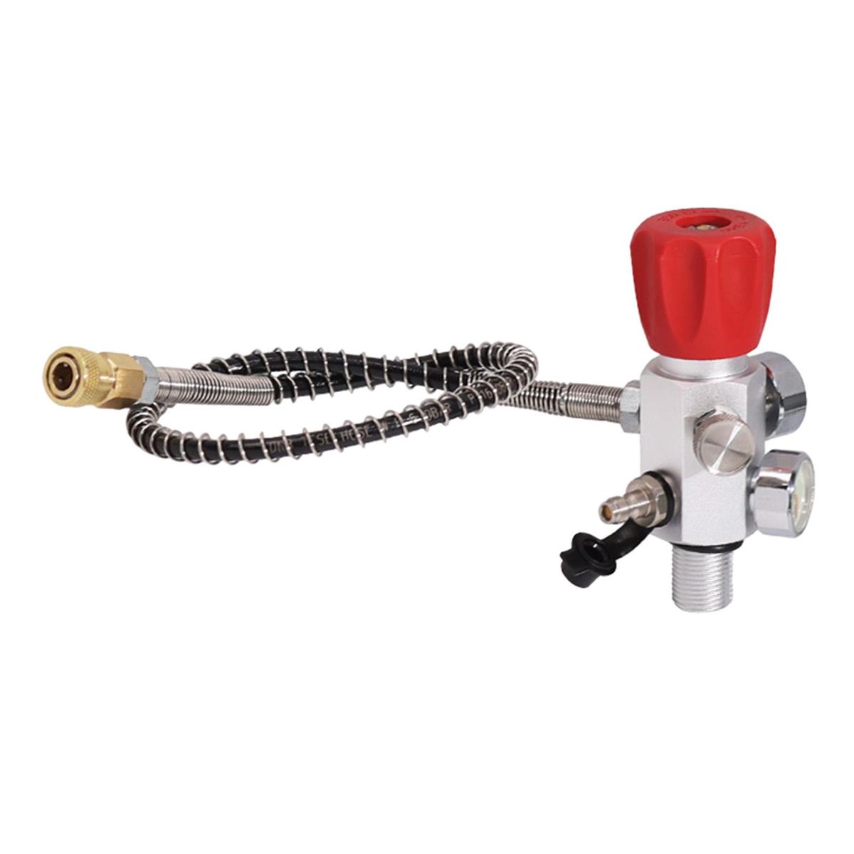 Air Filling Station Refill Adapter Portable Quick Release Silver 14UNF