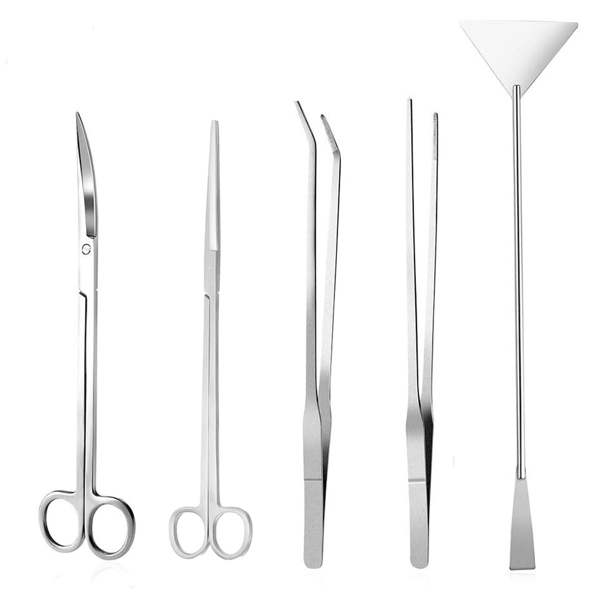 5pcs/set Aquarium Maintenance Tools Aquatic Plant Tweezers