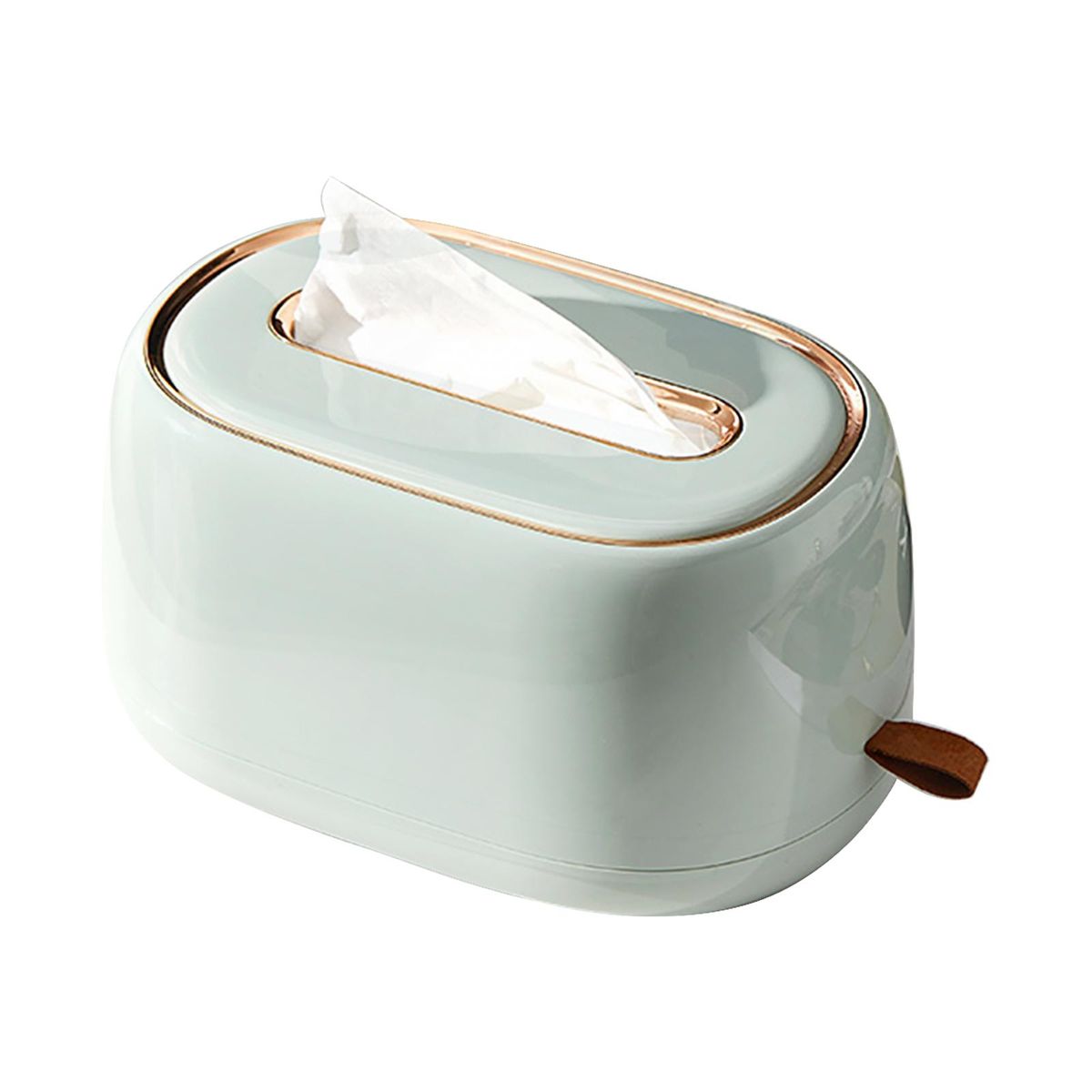 Tissue Box Holder With Spring Desktop Wall-mounted Tissue Box Cover Paper Towel Dispenser Paper Extraction Dispenser for Car Home Bathroom Bedroom Office