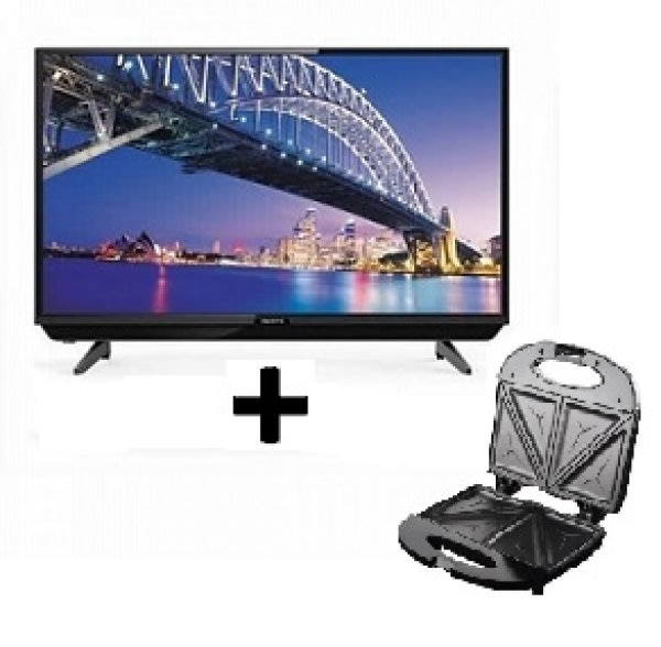43" Hd Smart Led- Pv-jp43dm1100wrx + Free Polystar Sandwich Maker