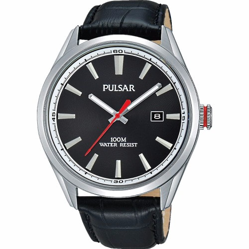PS9375X1 Men's Leather Strap Watch