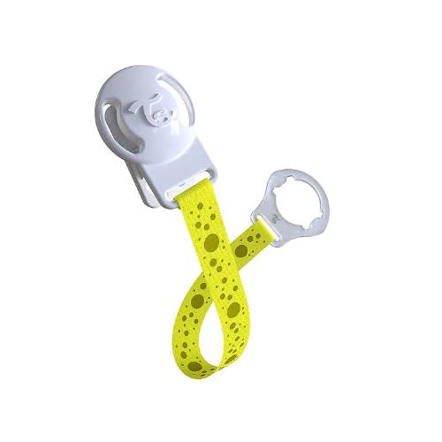 Twistshake Pacifier Clip - Yellow Starlight