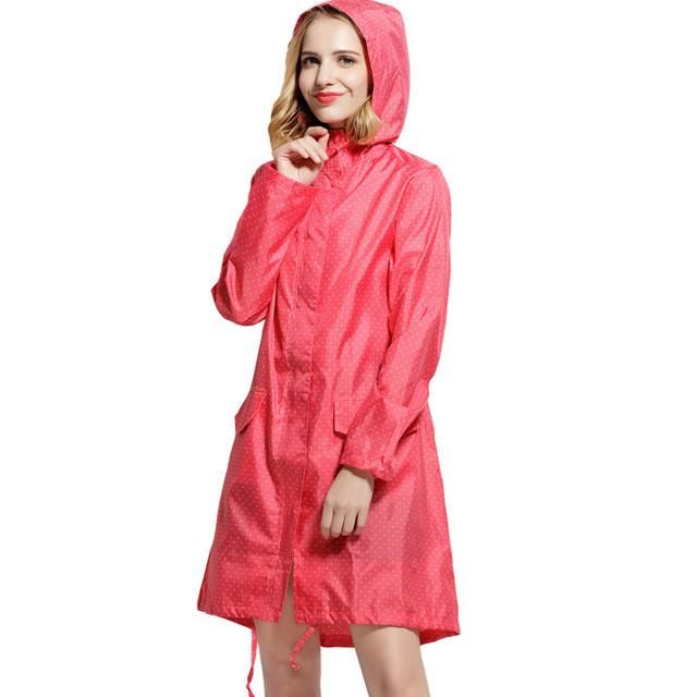 Ladies Rain Coat Breathable Ladies Long Raincoats